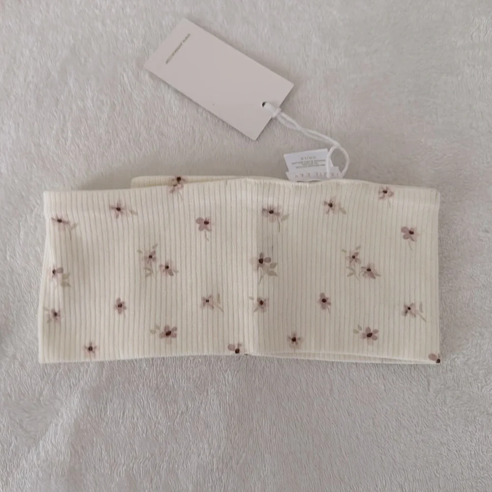 Jamie Kay Rosalie Floral Mauve Organic Cotton Headband